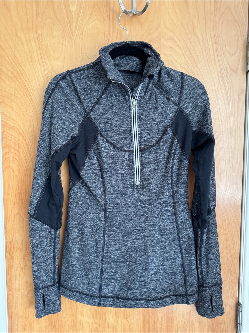 lululemon athletica Heathered Charcoal Gray Quarter-Zip Pullover